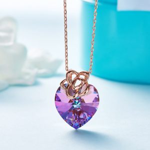 925 silver necklace rose gold necklace collar ecuador comprar (3)