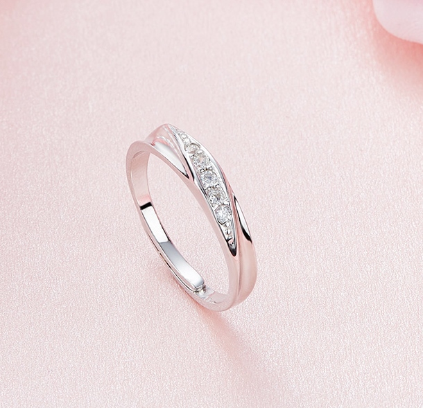 Anillo De Plata S925 Para Mujer, Diseño De Hojas Y Plumas, R | Meses