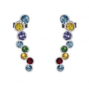 aretes arcoiris s925 plata joyasdym