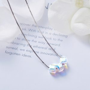 collar 3 cubos transparentes s925 plata ecuador (2)