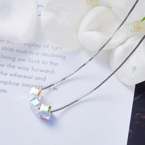 collar 3 cubos transparentes s925 plata ecuador (3)